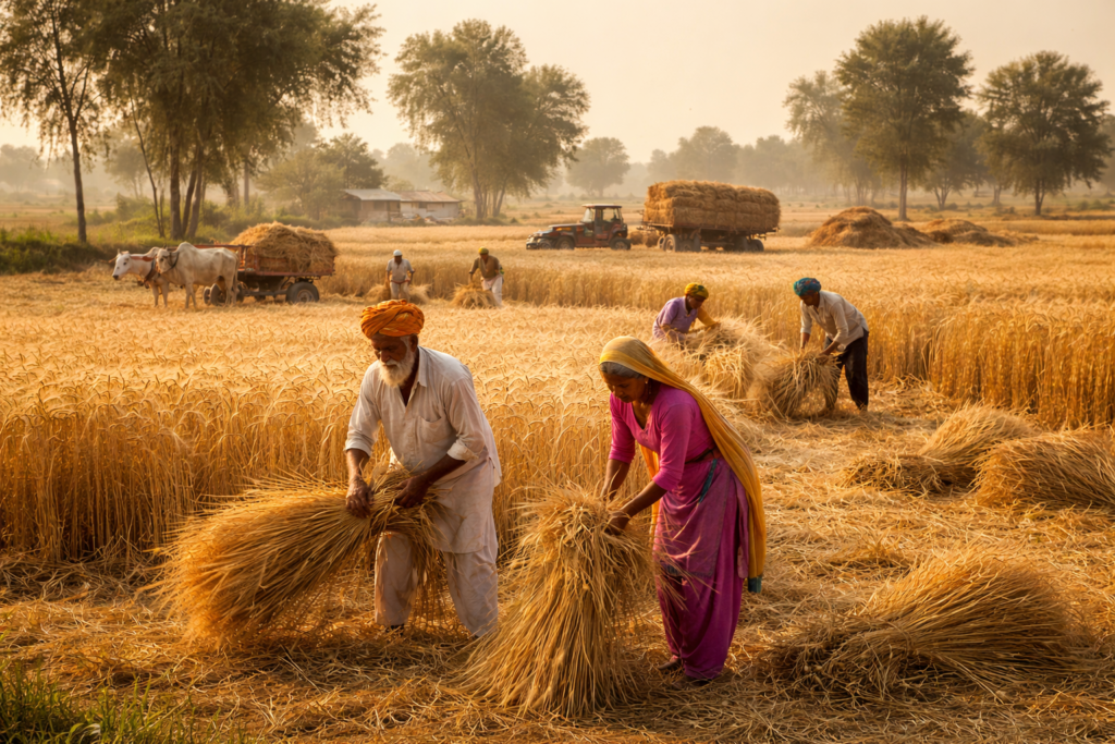 Wheat farming in Punjab shaping traditional Punjabi food